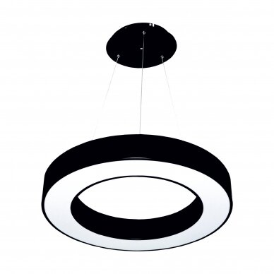 Round black ceiling LED luminaire "MEKA" 30W