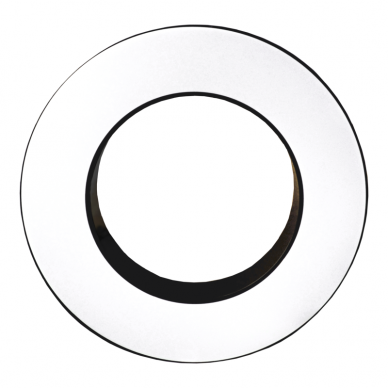 Round black ceiling LED luminaire "MEKA" 30W 3