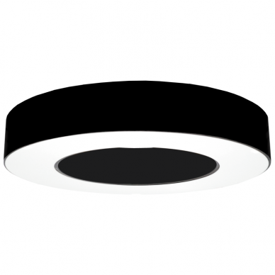 Round black ceiling LED luminaire "MEKA" 30W 1