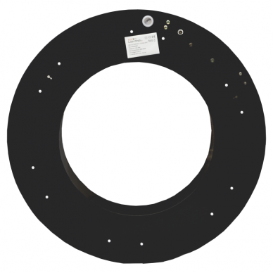 Round black ceiling LED luminaire "MEKA" 30W 8