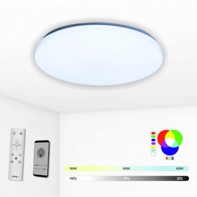 Ümmargune LED-laevalgusti "SOFIA" 2x24W