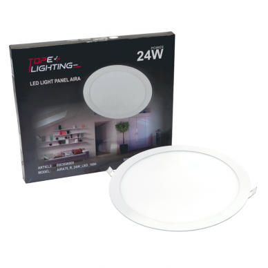 Recessed round LED panel "AIRA" 24W 7