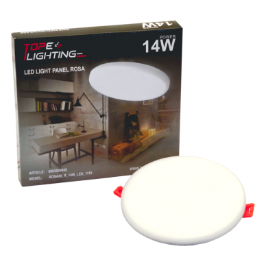 Recessed round LED panel "ROSA" 14W 6