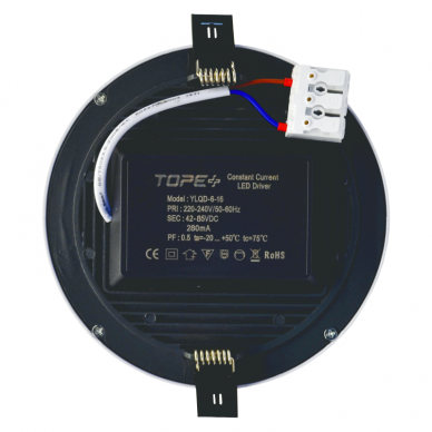 Reccesed round LED panel "SPLIT" 16W 4