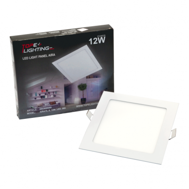 Reccesed square LED panel "AIRA" 12W 7