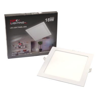 Reccesed square LED panel "AIRA" 18W 7