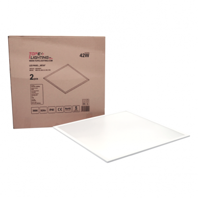 Recessed square LED panel "MESA" 42W-3000K UGR 7