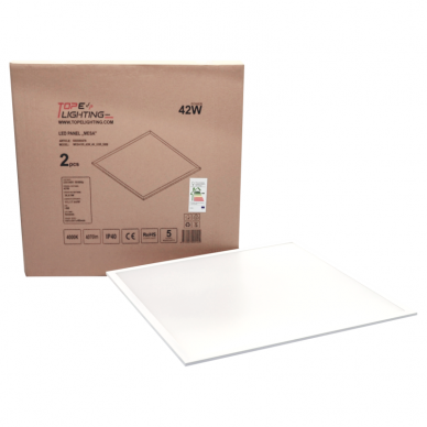 Reccesed square LED panel "MESA" 42W-4000K UGR 7