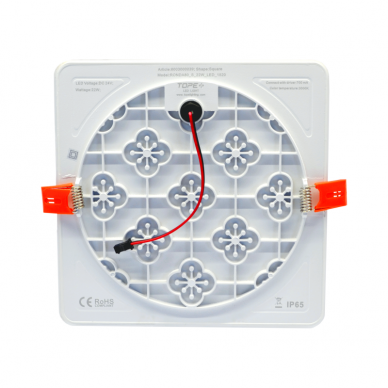 Ronda 20W квадрат встраиваемая светодиодная панель 4