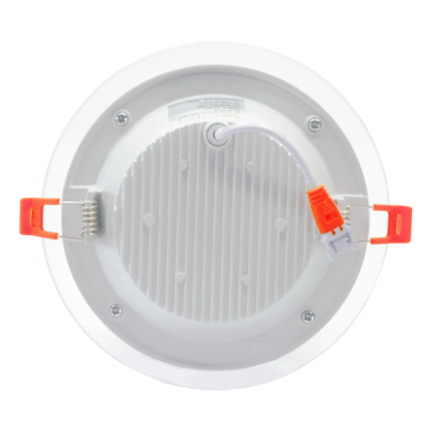 Reccesed round LED panel with glass "VESTA" 12W 4