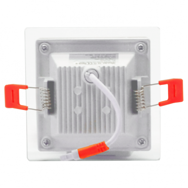 Reccesed square LED panel with glass "MODOLED" 6W 2