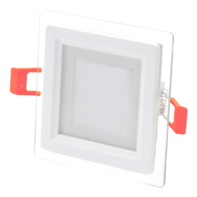 Reccesed square LED panel with glass "MODOLED" 6W 3