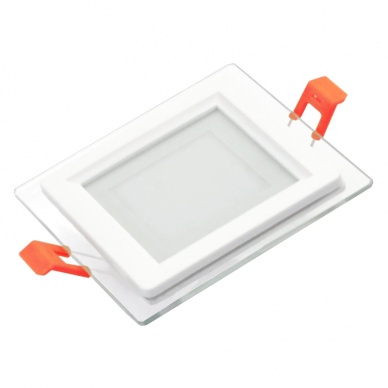 Reccesed square LED panel with glass "MODOLED" 6W 5