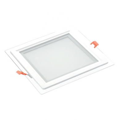 Reccesed square LED panel with glass "VESTA" 18W 1