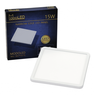 Reccesed square LED panel with adjustable springs "MODOLED" 15W 6