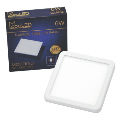 Sisseehitatud ruut LED-paneel reguleeritavate vedrudega "MODOLED" 6W 6