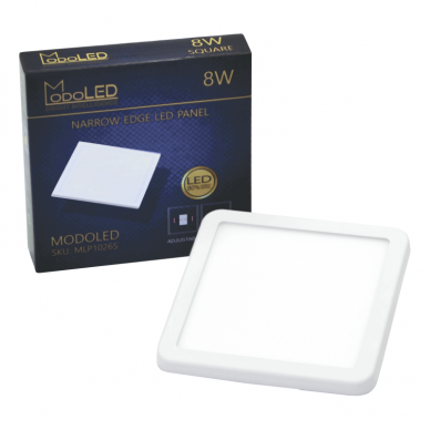 Reccesed square LED panel with adjustable springs "MODOLED" 8W 6