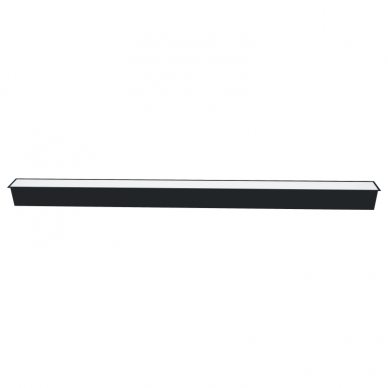 Reccesed linear LED black luminaire "ESNA" 40W 3