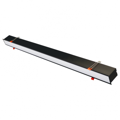 Reccesed linear LED black luminaire "ESNA" 40W 5