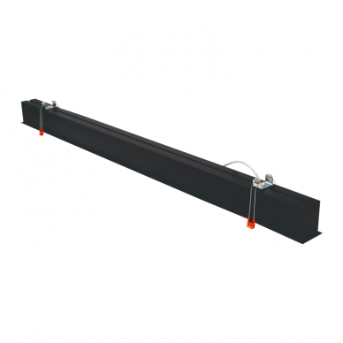 Reccesed linear LED black luminaire "ESNA" 40W 6