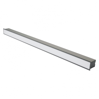 Reccesed linear LED grey luminaire "ESNA" 40W 1