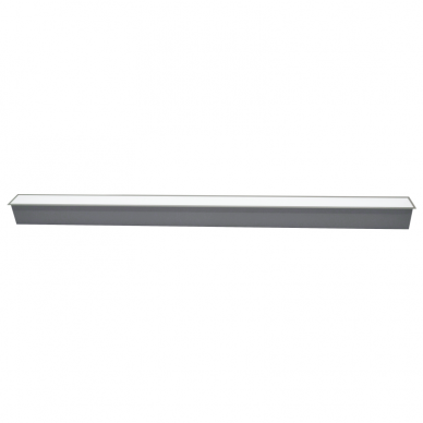 Reccesed linear LED grey luminaire "ESNA" 40W 3