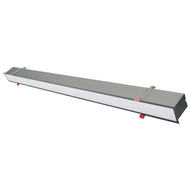 Reccesed linear LED grey luminaire "ESNA" 40W 5