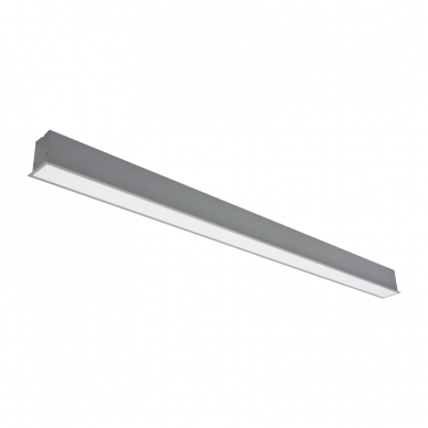 Reccesed linear LED grey luminaire "ESNA" 72W