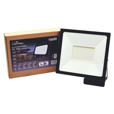 LED floodlight with microwave sensor "TOLEDOSENS" 100W 6