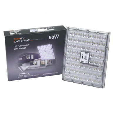 LED floodlight with microwave sensor "BRENTSENS" 50W 6