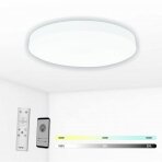 White LED ceiling light "BOSTON" 2x36W