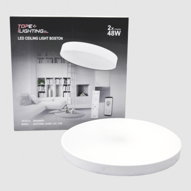 White LED ceiling light "BOSTON" 2x36W 13