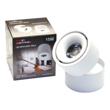 LED white spotlight "OSLO" 15W 6