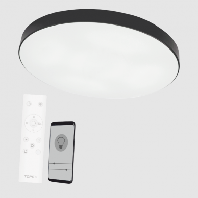 Black LED ceiling light "BOSTON" 2x36W 4