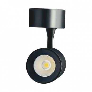 Black LED ceiling light "TELA" 10W-3000K 9