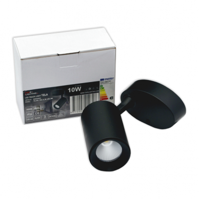 Black LED ceiling light "TELA" 10W-3000K 10