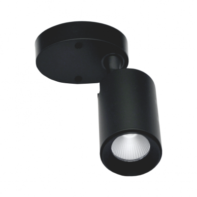 Black LED ceiling light "TELA" 10W-3000K 2