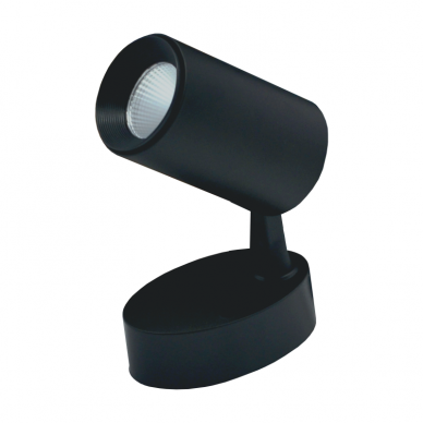 Black LED ceiling light "TELA" 10W-3000K 7