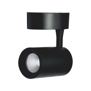 Black LED ceiling light "TELA" 10W-3000K 8