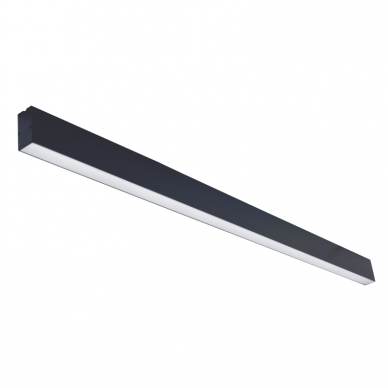 Linear black LED luminaire "LOTA" 20W