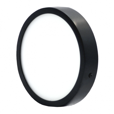 Surface round black LED panel "MODENA" 22W 1