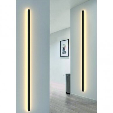 Linear black LED luminaire "TAMNA" 10W, 600mm 1