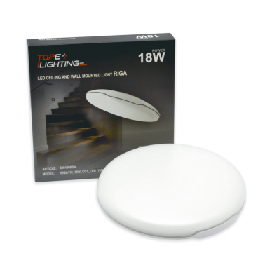 Ceiling and wall mounted LED luminaire "RIGA" 18W 6