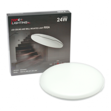 Ceiling and wall mounted LED luminaire "RIGA" 24W 7