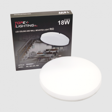 Ceiling and wall mounted luminaire "RIO" 18W 12