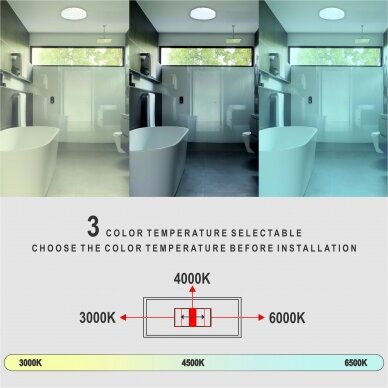 Ceiling and wall mounted luminaire with microwave sensor "RIOSENS" 18W 4